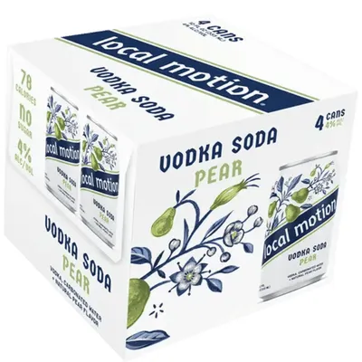 Local Motion Pear Vodka Soda 4-pack 48 oz