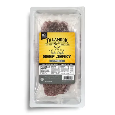 Tillamook Country Smoker Peppered Beef Jerky 1 oz Bag