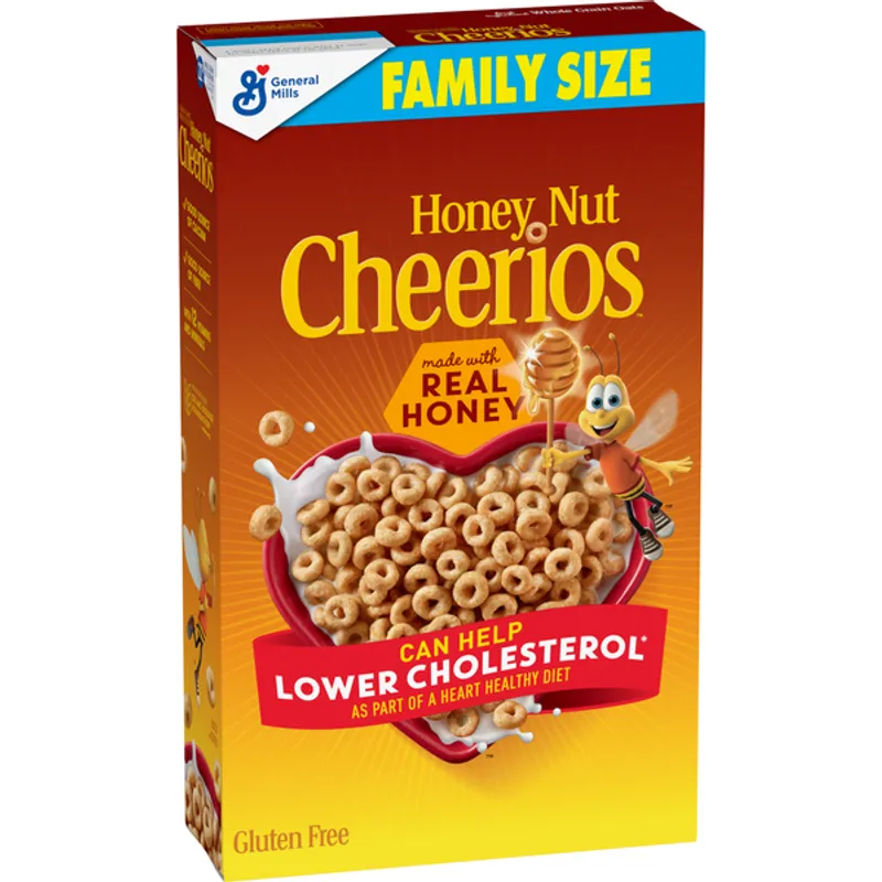 General Mills Honey Nut Cheerios Cereal Box view 1
