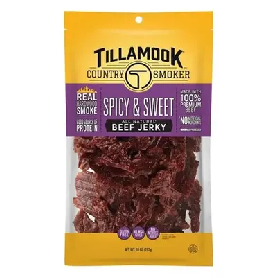 Tillamook Spicy & Sweet Beef Jerky 2.5 oz Bag