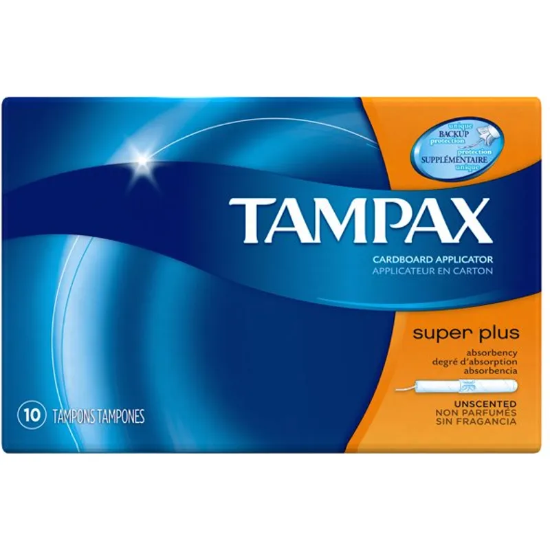 Tampax Super Plus Tampons Cardboard Applicator view 1