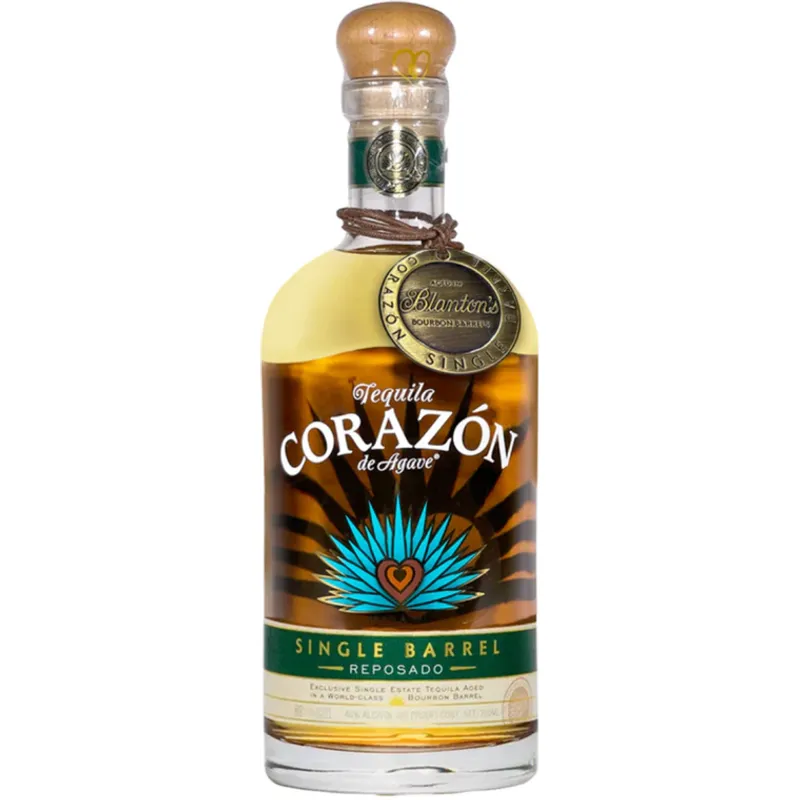 Corazon Tequila Single Barrel Reposado Aged in W.L. Weller Bourbon Barrels view 1