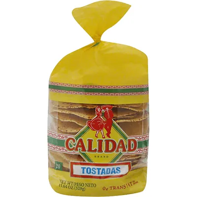 Calidad Tostadas Yellow 20 Count 11.6 oz Bag