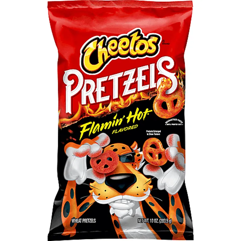 Cheetos Wheat Pretzels, Flamin' Hot Flavored view 1