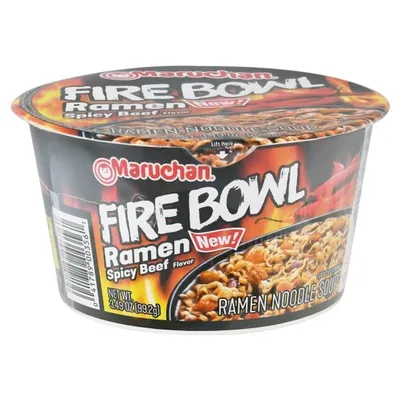 Maruchan Fire Bowl Spicy Beef Flavor Ramen Noodles 3.49 oz