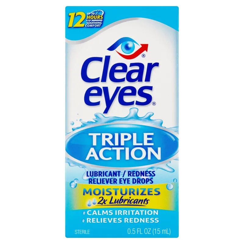 Clear Eyes Triple Action Relief Eye Drops view 1