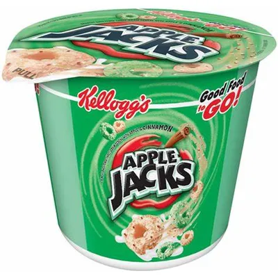 Kellogg's Apple Jacks Cereal in a Cup 1.5oz Count