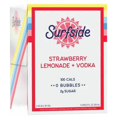 Surfside Strawberry Lemonade Vodka 4 Pack 48 oz