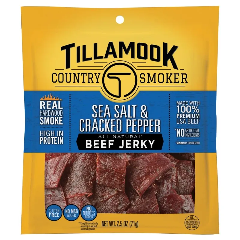 Tillamook Country Smoker Sea Salt & Cracked Pepper Beef Jerky view 1