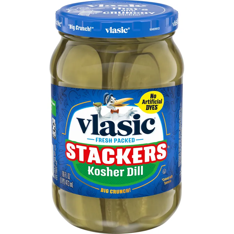 Vlasic Stackers Kosher Dill Pickles view 1