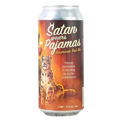 Paperback Brewing Satan Wears Pajamas American Red Ale 4 Pack 64 oz cans