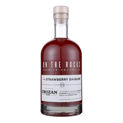 On The Rocks Strawberry Daiquiri Cruzan Rum 750 mL