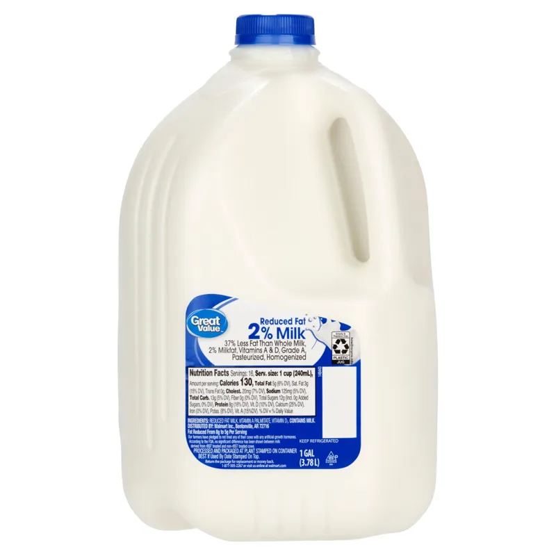 Great Value Reduced Fat Milk view 1