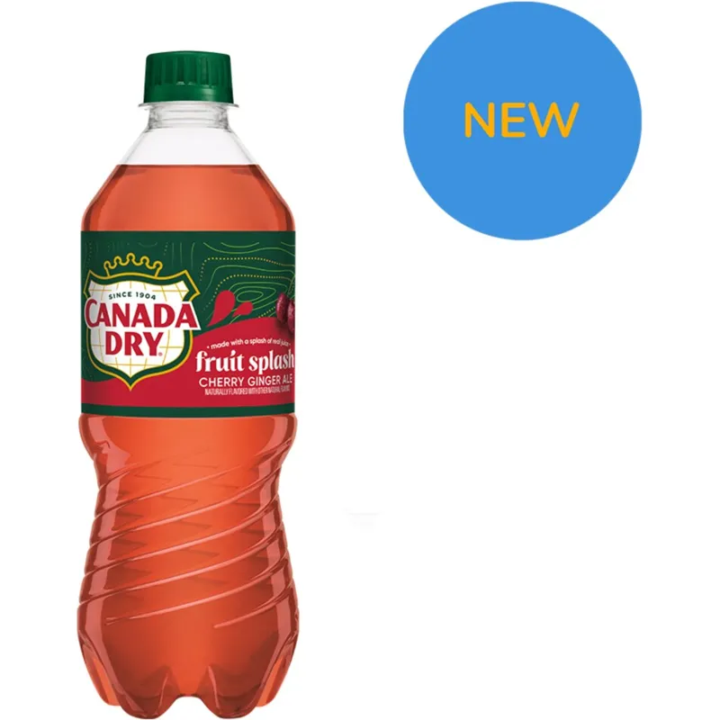 Canada Dry Fruit Splash Ginger Ale Soda view 1