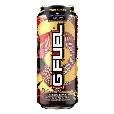 G FUEL Radioactive Lemonade Spider-Man 16 oz can