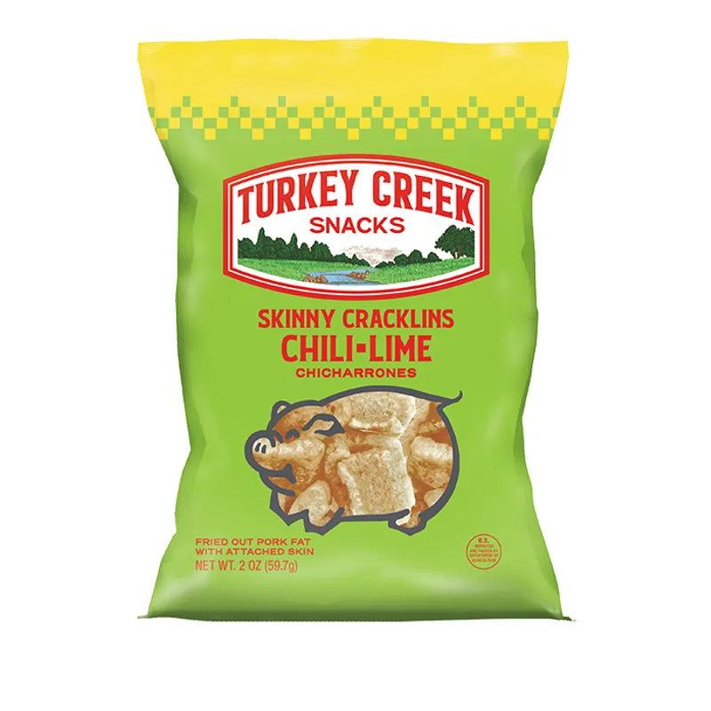 Turkey Creek Skinny Cracklins Chili Lime Pork Skins view 1