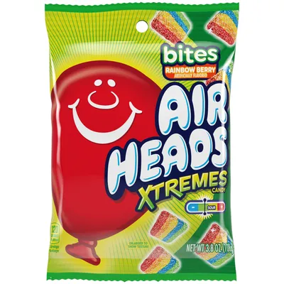 Airheads Xtremes Bites Rainbow Berry Candy 3.8 oz Bag