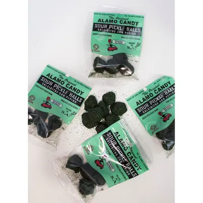 Alamo Candy Sour Pickle Balls, 1 Oz