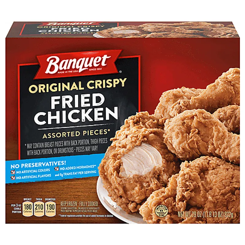 Banquet Original Crispy Fried Chicken Box view 1