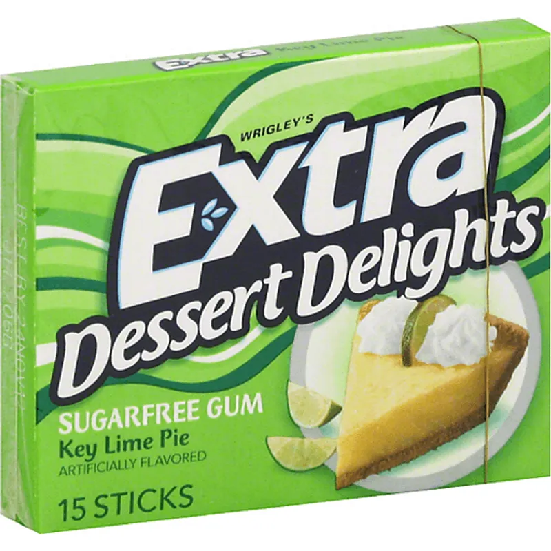 Extra Dessert Delights Key Lime Pie Sugarfree Chewing Gum view 1