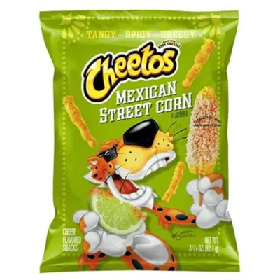 Cheetos Cheese Flavored Snacks Mexican Street Corn 3.25oz Bag