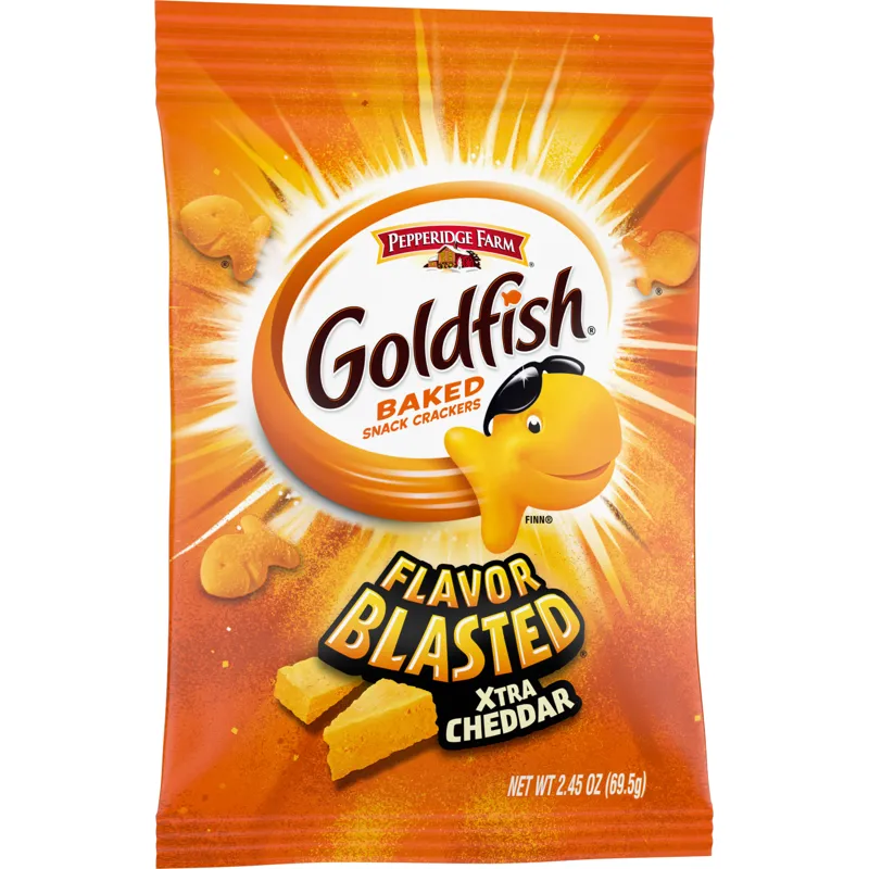Pepperidge Farm Goldfish Flavor Blasted Xtra Cheddar Crackers view 1