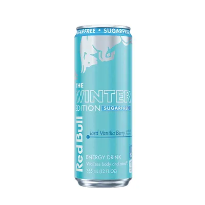 Red Bull Sugar Free Iced Vanilla Berry Energy Drink 12 oz Can