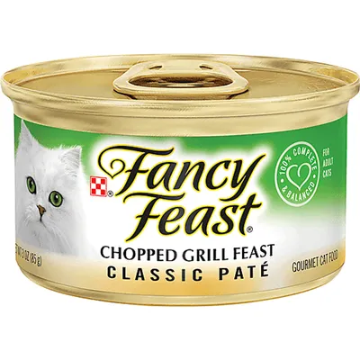 Fancy Feast Classic Pate Chopped Grill Feast 3 oz Can