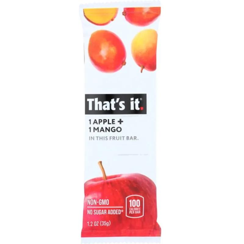 That's It Fruit Bar Apple + Mango view 1