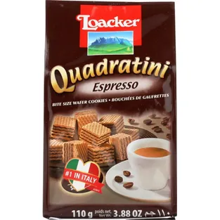 Loacker Quadratini Wafers Espresso