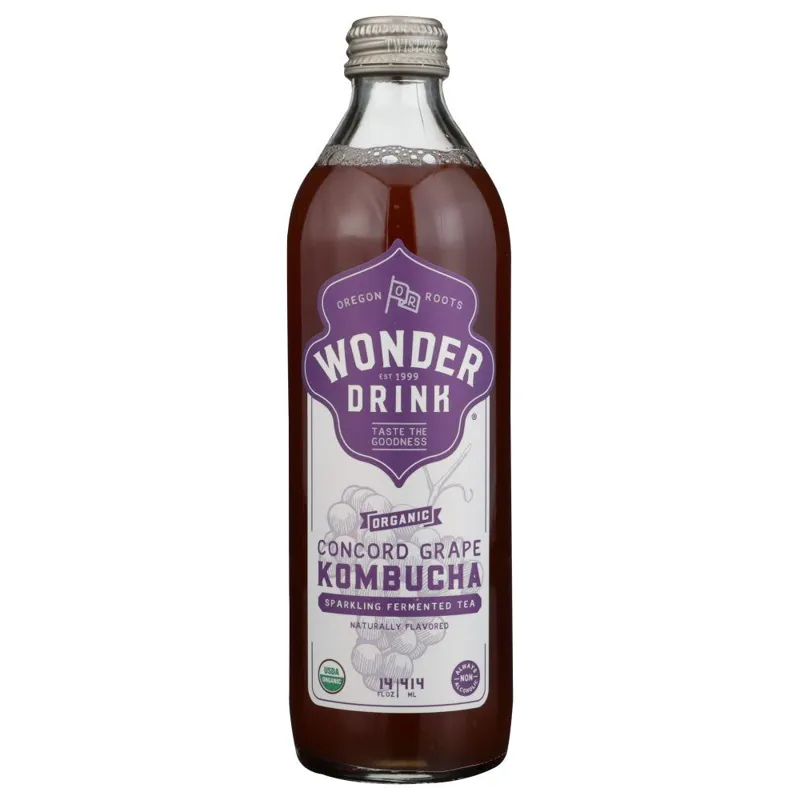 Wonder Drink Kombucha Concord Grape view 1