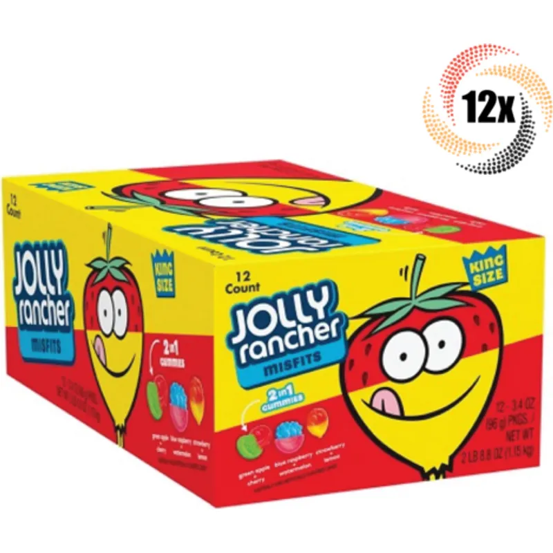 Jolly Rancher Misfits Assorted Fruit Gummi Candy view 1