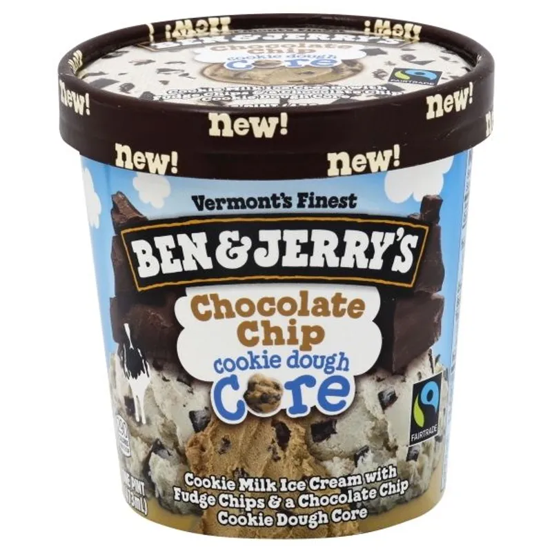 Ben & Jerry's Chocolate Chip Cookie Dough Ice Cream view 1