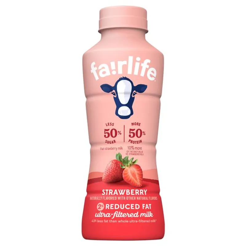 Fairlife Reduced Fat Ultra-Filtered Milk Very Strawberry view 1