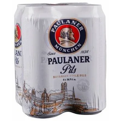 Paulaner Bavarian Style Pilsner 4-pack 16.9 oz cans