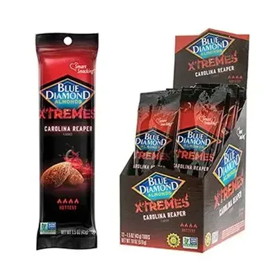 Blue Diamond Almonds Xtremes Carolina Reaper 1.5 oz Bag