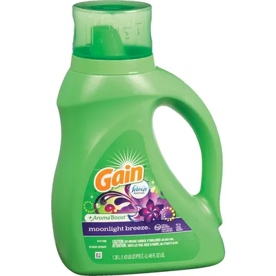 Gain Moonlight Breeze Aroma Boost Liquid Laundry Detergent 46 oz Bottle