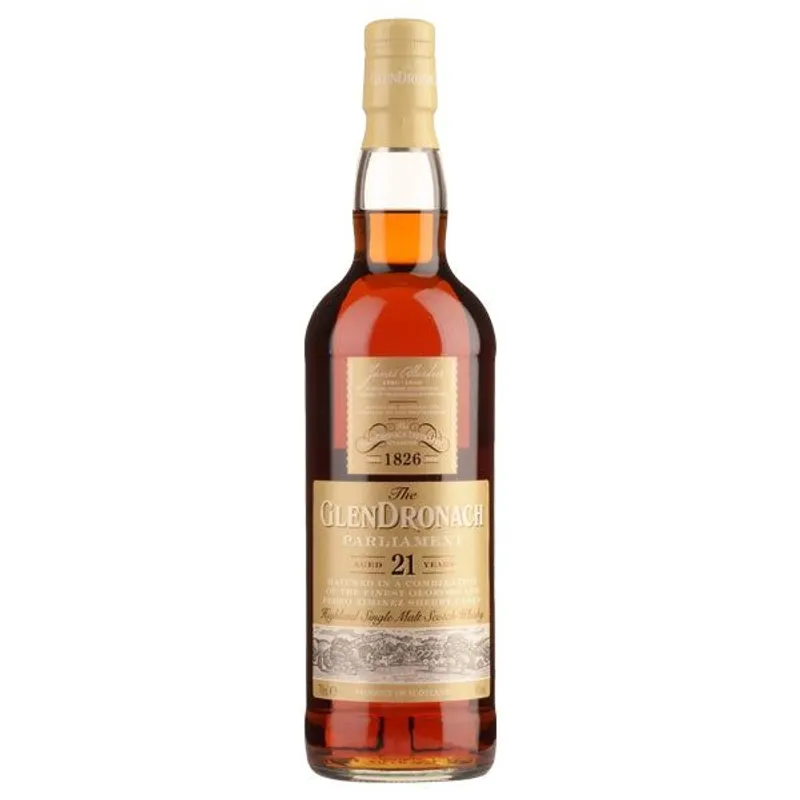 Glendronach Parliament Highland Single Malt Scotch Whisky 21 Year view 1