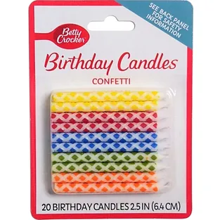 Betty Crocker Confetti Candles Bday Candles