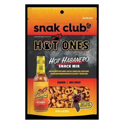 Snak Club Hot Ones Hot Habanero Snack Mix 4.5 oz