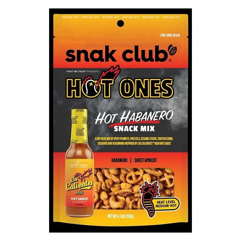 Snak Club Hot Ones Hot Habanero Snack Mix view 1