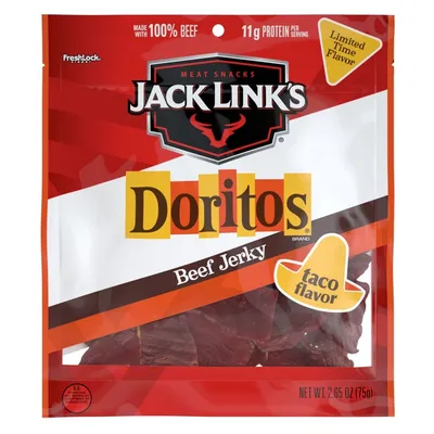 Jack Link's Doritos Taco Flavored Beef Jerky 2.65 oz Bag