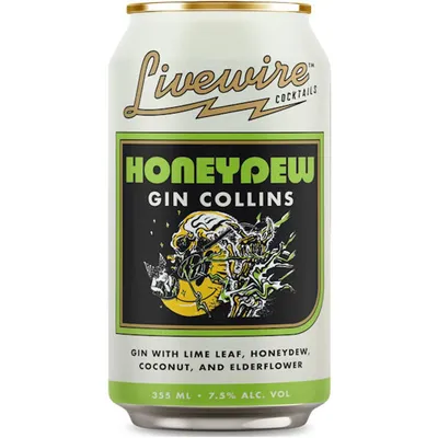 Livewire Honeydew Collins Gin Cocktail 12 oz can