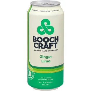 Boochcraft Ginger Lime Organic Hard Kombucha