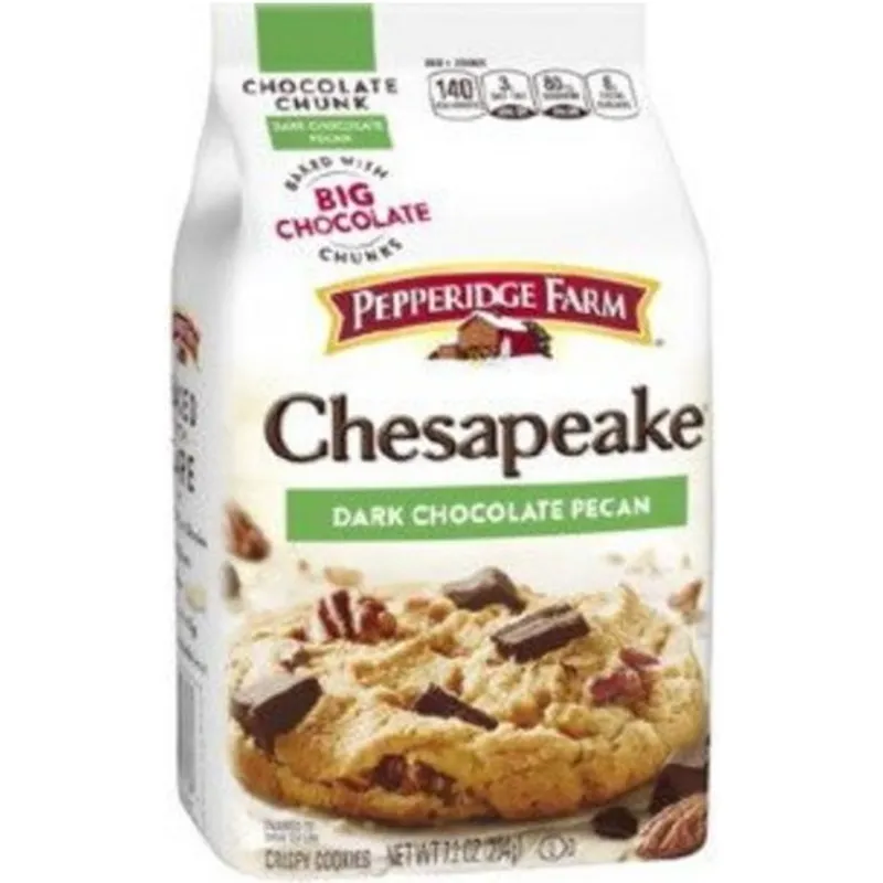 Pepperidge Farm Chocolate Chunk Crispy Cookies Chesapeake Dark Chocolate Pecan view 1