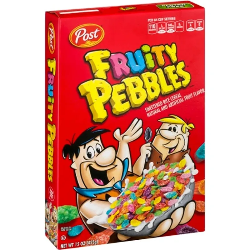Post Fruit Pebbles Cereal view 1