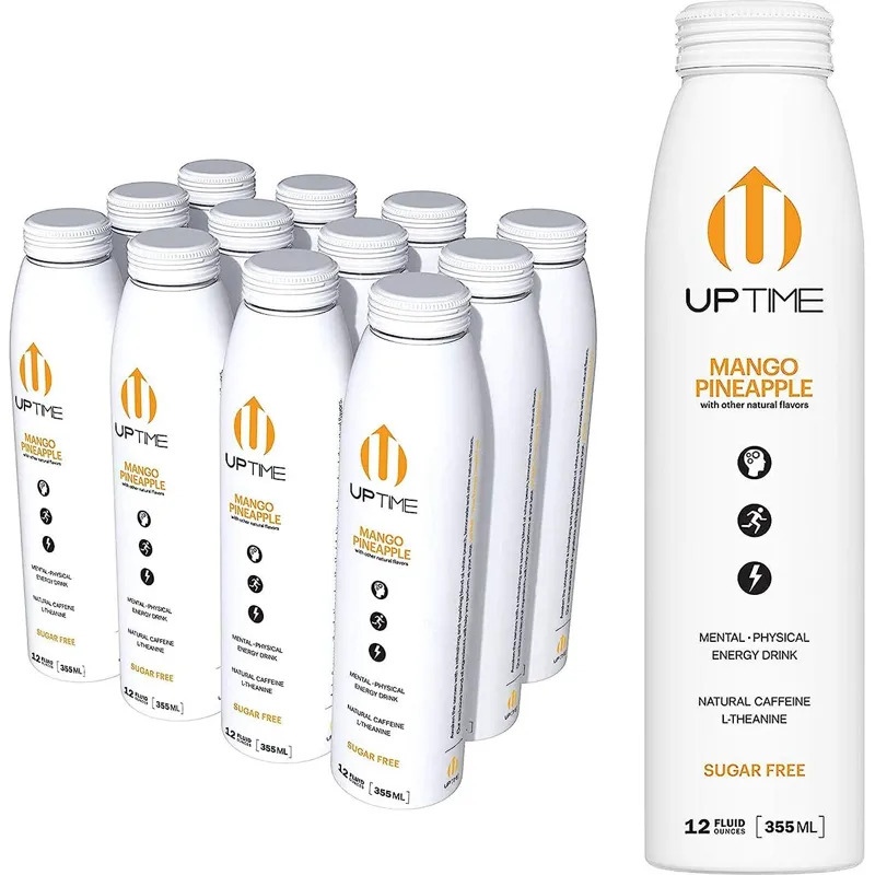 Uptime Mango Pineapple Sugar Free Energy Drink view 1