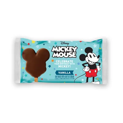 Nestle Mickey Mouse Vanilla Light Ice Cream Bar 3 oz