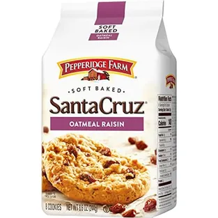 Pepperidge Farm Santa Cruz Cookies Soft Baked Oatmeal Raisin