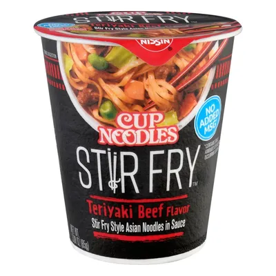 Nissin Cup Noodles Stir Fry Teriyaki Beef 3 oz